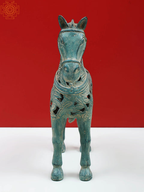 8" Brass Decorative Horse Figurine