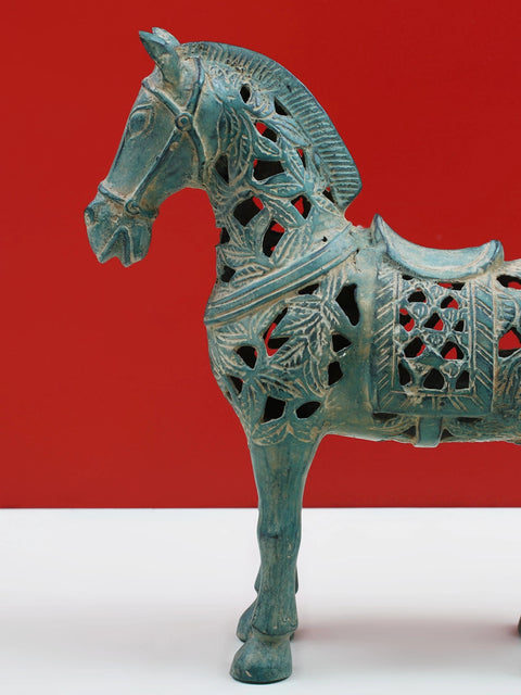 8" Brass Decorative Horse Figurine