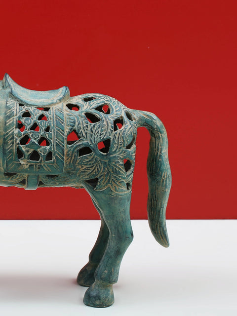 8" Brass Decorative Horse Figurine