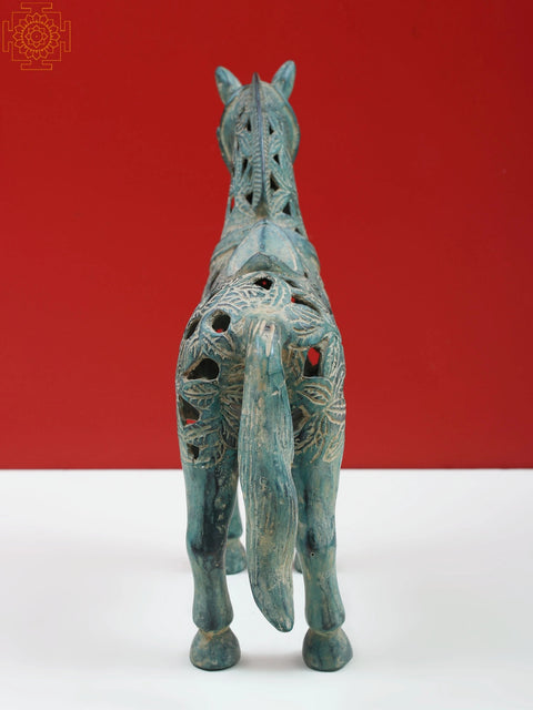 8" Brass Decorative Horse Figurine