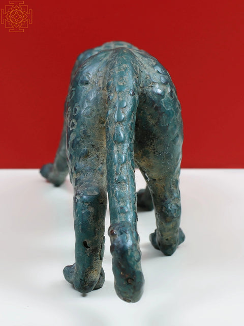 11" Brass Jaguar Figurine | Home Decor Showpiece