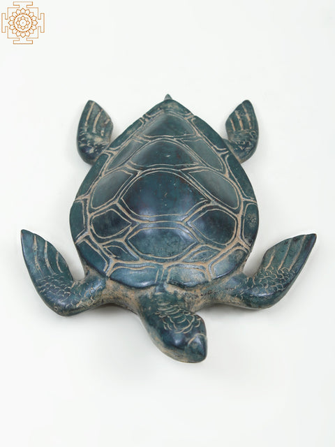 5" Small Brass Turtle Figurine