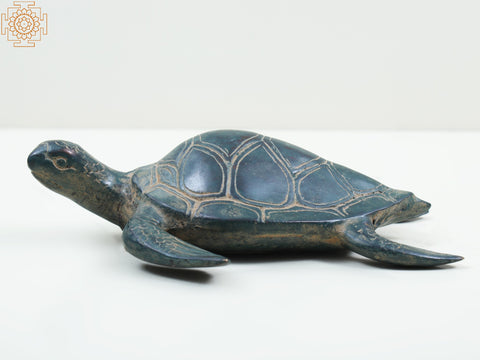 5" Small Brass Turtle Figurine