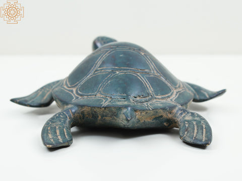 5" Small Brass Turtle Figurine