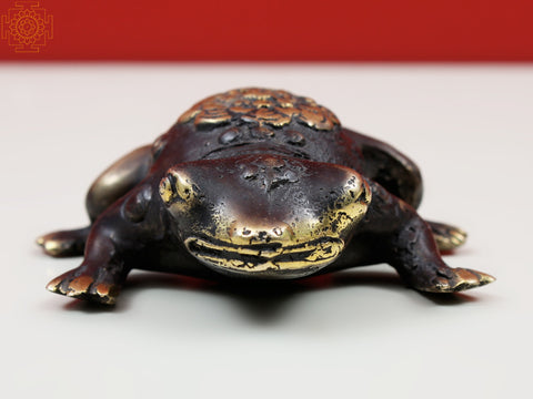 2" Small Brass Frog Figurine