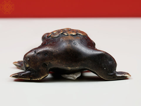 2" Small Brass Frog Figurine