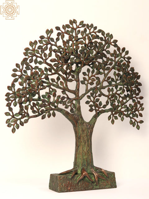 19" Brass Tree of Life with Stand
