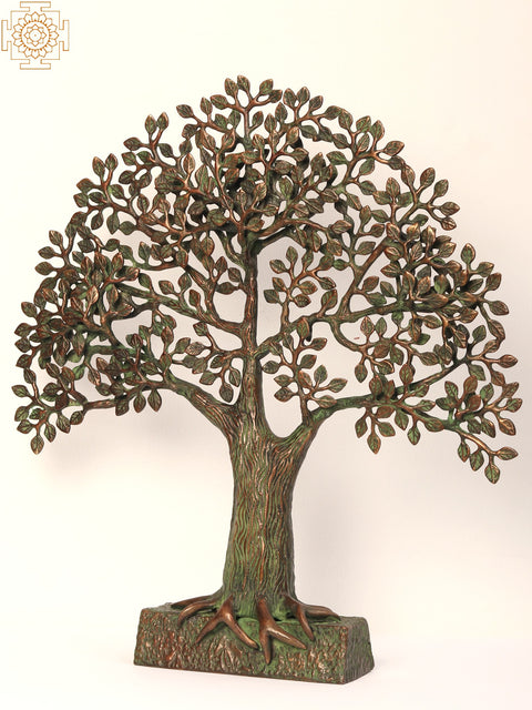 19" Brass Tree of Life with Stand