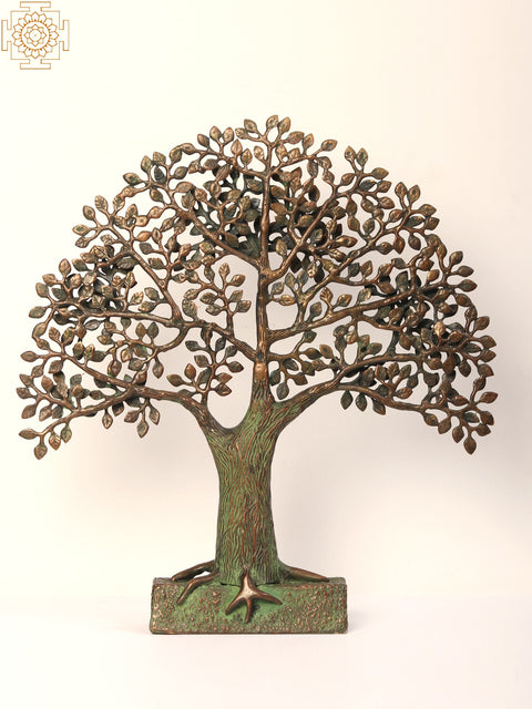 19" Brass Tree of Life with Stand