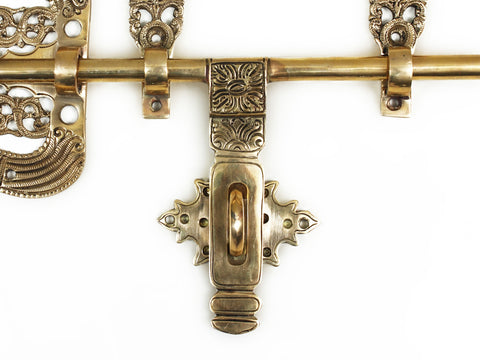 14" Brass Manichitrathazhu Door Lock