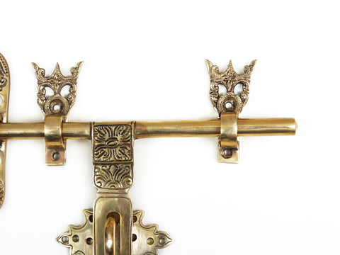 14" Brass Manichitrathazhu Door Lock