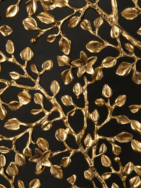 83" Large Brass Leaf Shaped Tree of Life