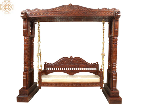 85" Large Wooden Swing Handmade Home Decor