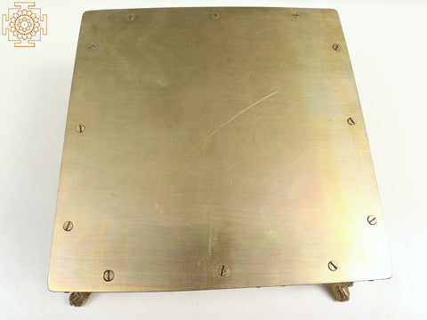 13" Square Chowki (Pedestal) with Ghungroos