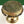 9" Brass Floral Design Pedestal (Chowki) with Ghungroos
