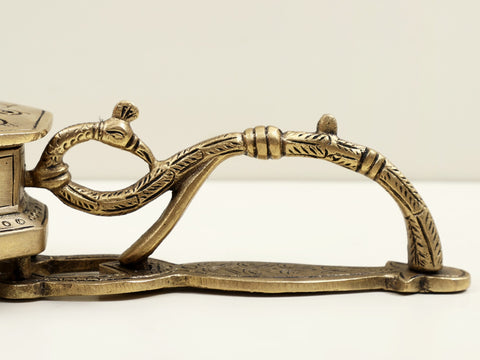 7" Brass Peacock Incense Burner