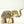 3" Small Brass Elephant Figurine | Handmade