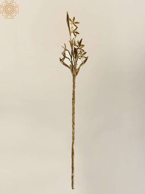 36" Brass Bunch of Flowers Home Decor Sculpture