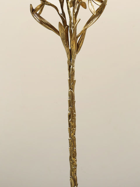 36" Bunch of Flowers in Brass | Home Decor