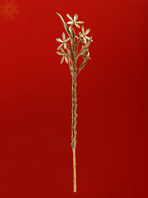 31" Brass Bunch of Flower | Room Decorative Item