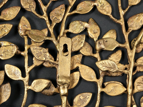 46" Beautiful Tree Wall Hanging In Brass | Home Decor