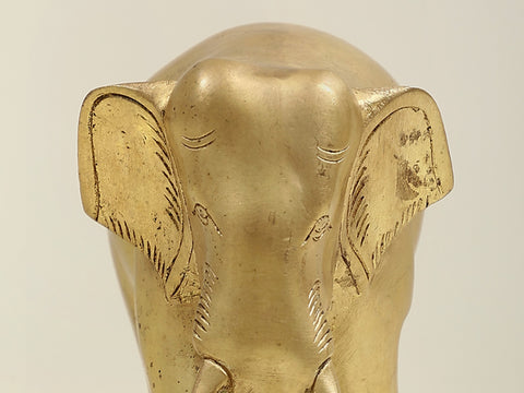 6" Small Brass Elephant