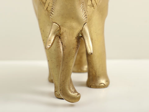 6" Small Brass Elephant