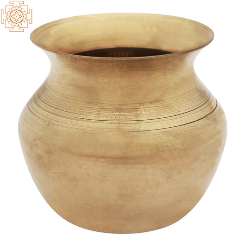 Small Brass Puja Kalash | Ritual Sacred Vessel