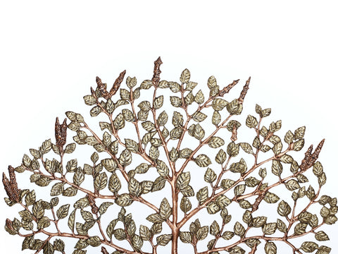 44" Beautiful Tulsi Tree Wall Hanging In Brass