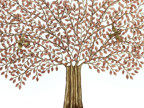 46" 24 Karat Gold Plated Brass Tree of Life | Wall Mounted | Home Decor