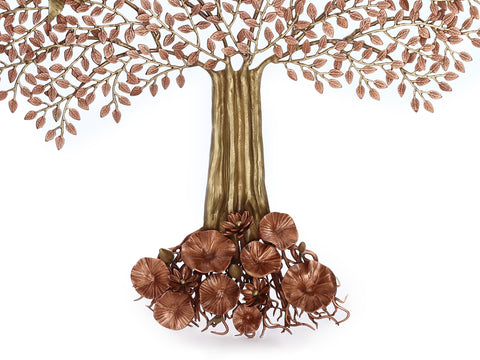 46" 24 Karat Gold Plated Brass Tree of Life | Wall Mounted | Home Decor