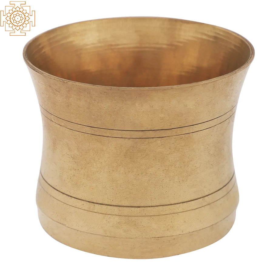 Small Brass Glass Kitchen Utensil