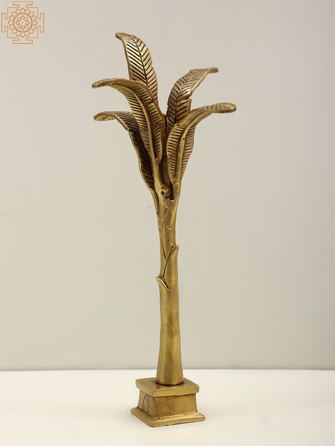 11" Brass Banana Tree