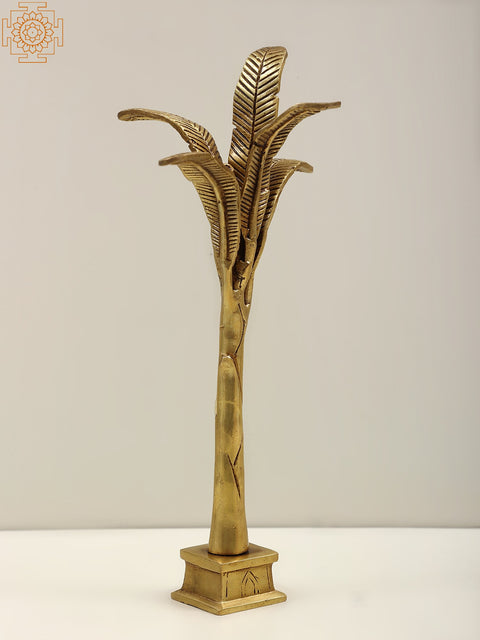11" Brass Banana Tree
