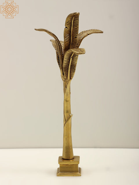 11" Brass Banana Tree