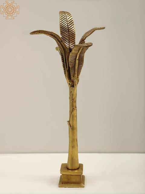 11" Brass Banana Tree