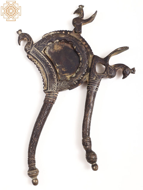 6" Peacock Mounted Nut Cracker (Vintage Collectible)