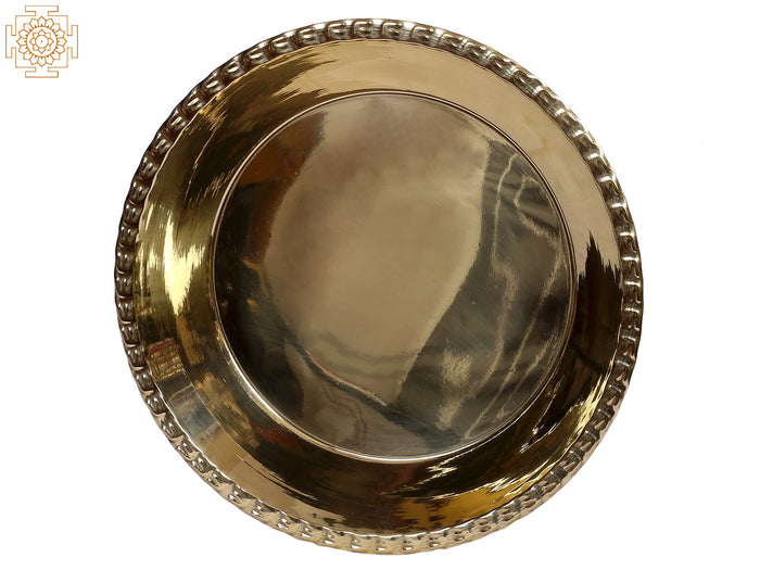 10" Brass Thali | Kitchen and Dining Utensils
