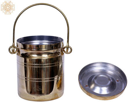 6" Brass Traditional Dolchi (Milk Can)