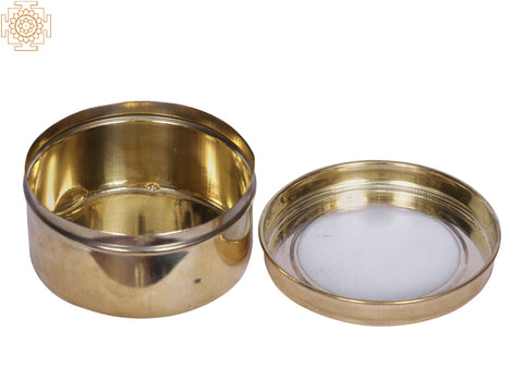 4" Container Box in Brass | Kitchen and Dining Utensils