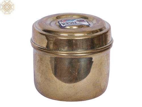 2" Brass Container for Kitchen Storage and Dining