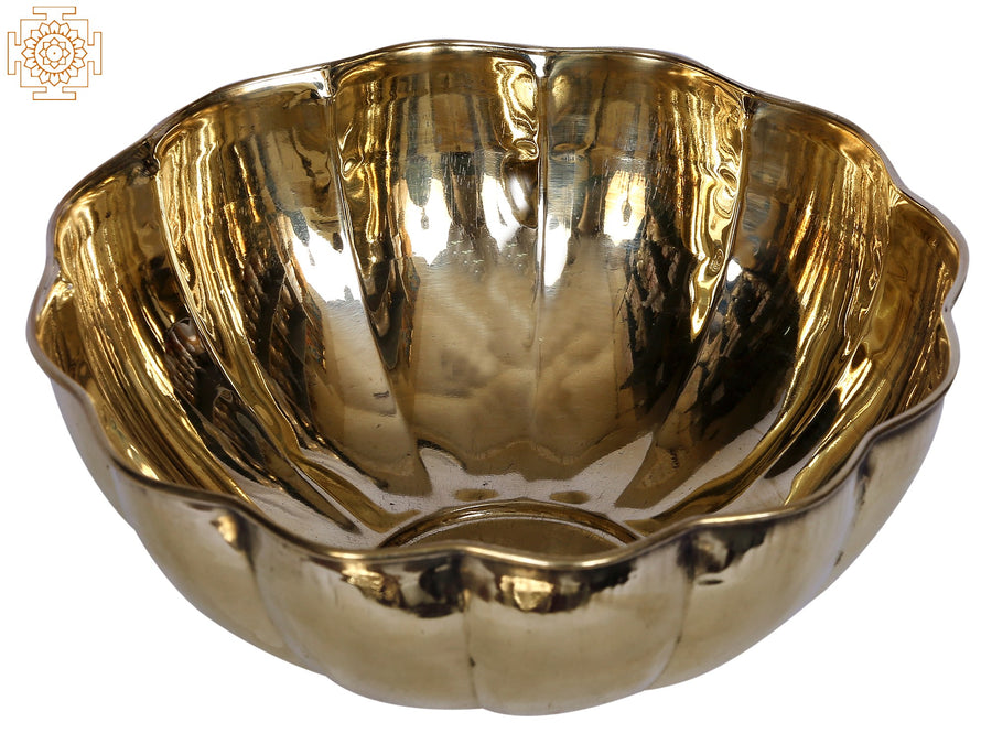 Small Brass Designer Bowl for Home Decor