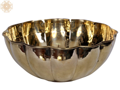 Small Brass Designer Bowl