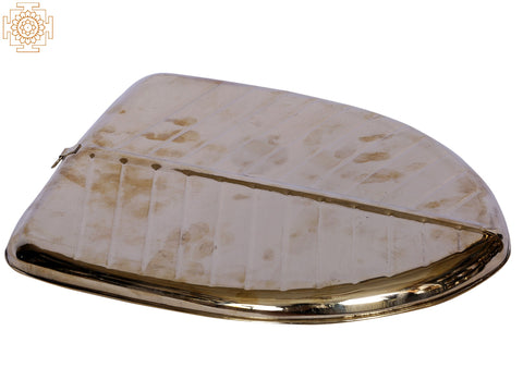 Brass Banana Leaf Shaped Plate