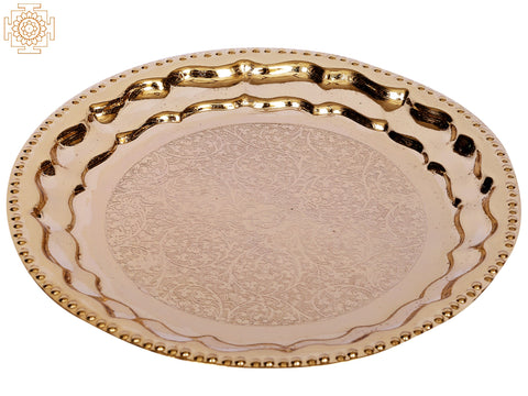 8" Brass Designer Plate