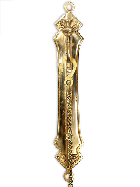 37" Brass Wall Hanging Parrot Bracket with Five Wicks Lamp