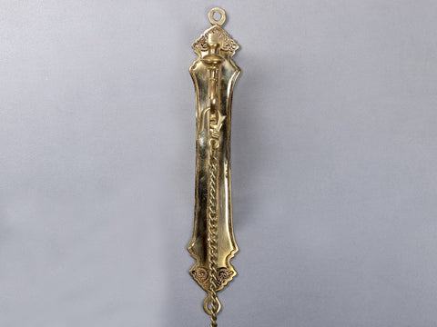 27" Brass Parrot Bracket with Hanging  Bell