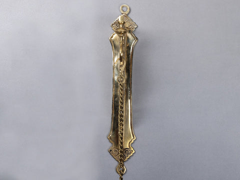 30" Brass Wall Hanging Bracket with Five Wicks Parrot Lamp