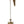 42" Brass Six Wicks Lamp with Peacock Bracket