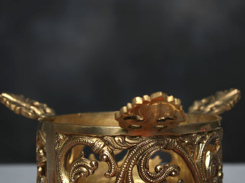 7" Brass Decorative Urli Stand